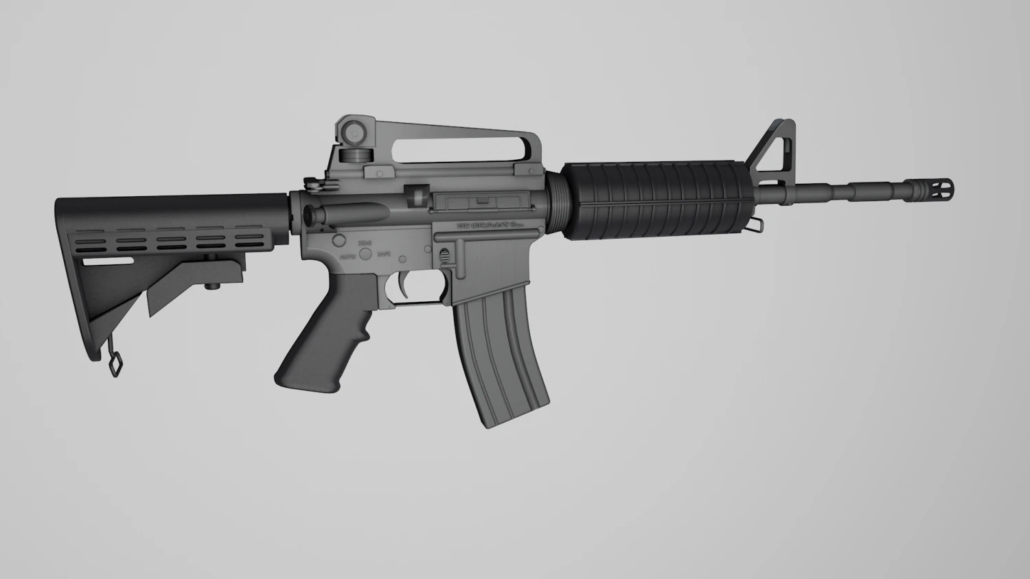 m4a1 3D Model .c4d .max .obj .3ds .fbx .stl .blend 