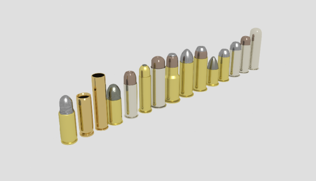 ravolver bullet pack 3D Модель .c4d .max .obj .3ds .fbx .stl .blend 