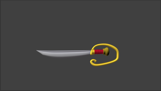 medieval sword 3D Model .c4d .max .obj .3ds .fbx .stl .blend 