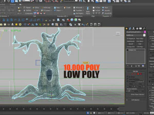 evil tree halloween 3D Model