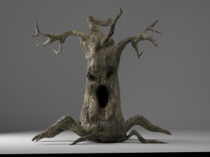 evil tree halloween 3D मॉडल