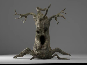 evil tree halloween 3D Model