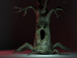 evil tree halloween 3D मॉडल