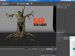evil tree halloween 3D Model