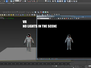 vr astronaut with pbr material 3D Model