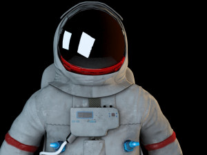 vr astronaut with pbr material 3D 모델