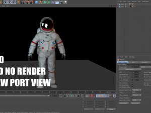 vr astronaut with pbr material 3D 모델