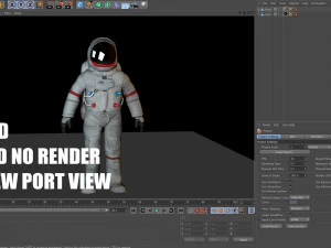 vr astronaut with pbr material 3D Model