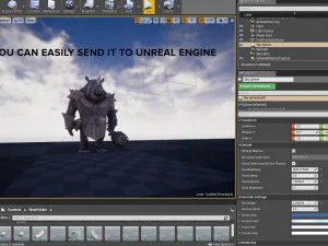 rhino warrior game character 3D Model