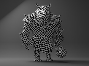 rhino warrior game character Model 3D