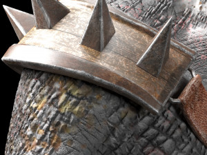 rhino warrior game character Model 3D