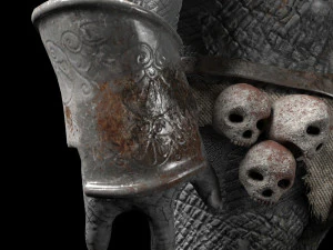 rhino warrior game character 3D Model