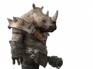 rhino warrior game character version 2 3D-Modell
