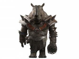 rhino warrior game character version 2 3D-Modell
