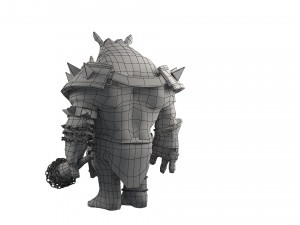 rhino warrior game character version 2 3D-Modell