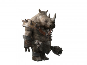 rhino warrior game character version 2 3D-Modell