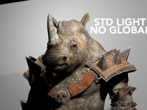 rhino warrior game character version 2 3D-Modell