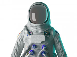 astronaut opgetuigd laag poly 3D Model