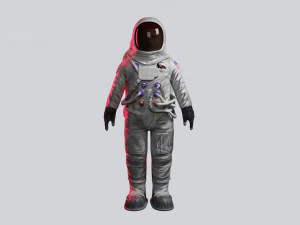 astronaut rigged low poly 3D Model