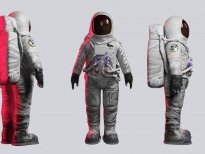 astronaut rigged low poly 3D 模型