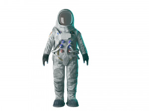 astronaut rigged low poly 3D 模型