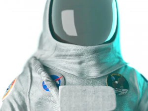 astronaut rigged low poly 3D Model