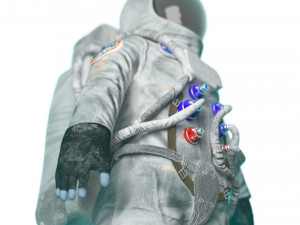 astronaut rigged low poly 3D 模型
