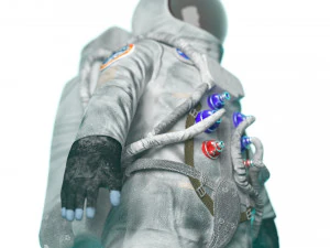 astronaut rigged low poly 3D Model