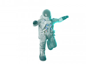 astronaut rigged low poly 3D 模型