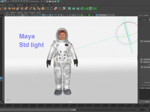 astronaut rigged low poly 3D Model