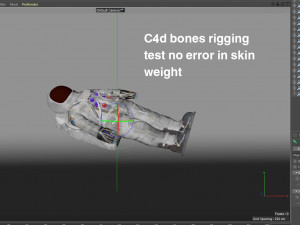 astronaut rigged low poly 3D 模型