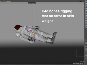 astronaut rigged low poly 3D Model