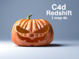 halloween pumpkin evil low-poly 3D-Modell