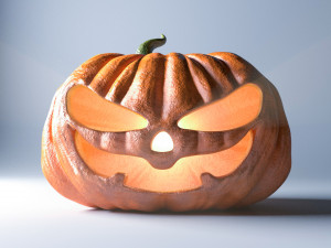 halloween pumpkin evil low-poly 3D Model