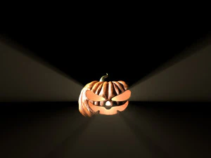 halloween pumpkin evil low-poly 3D Model