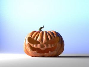 halloween pumpkin evil low-poly 3D Model