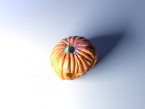 halloween pumpkin evil low-poly 3D Model