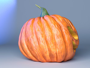 halloween pumpkin evil low-poly 3D Model