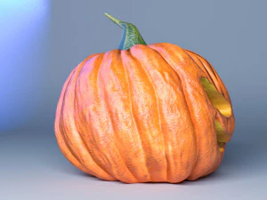 halloween pumpkin evil low-poly 3D Model