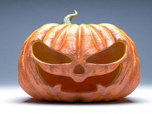 halloween pumpkin evil low-poly 3D Model