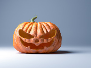 halloween pumpkin evil low-poly 3D Model