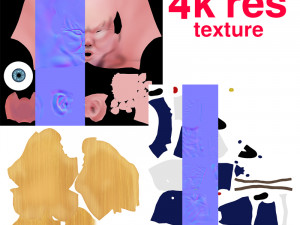 cartoon donald trump Model 3D