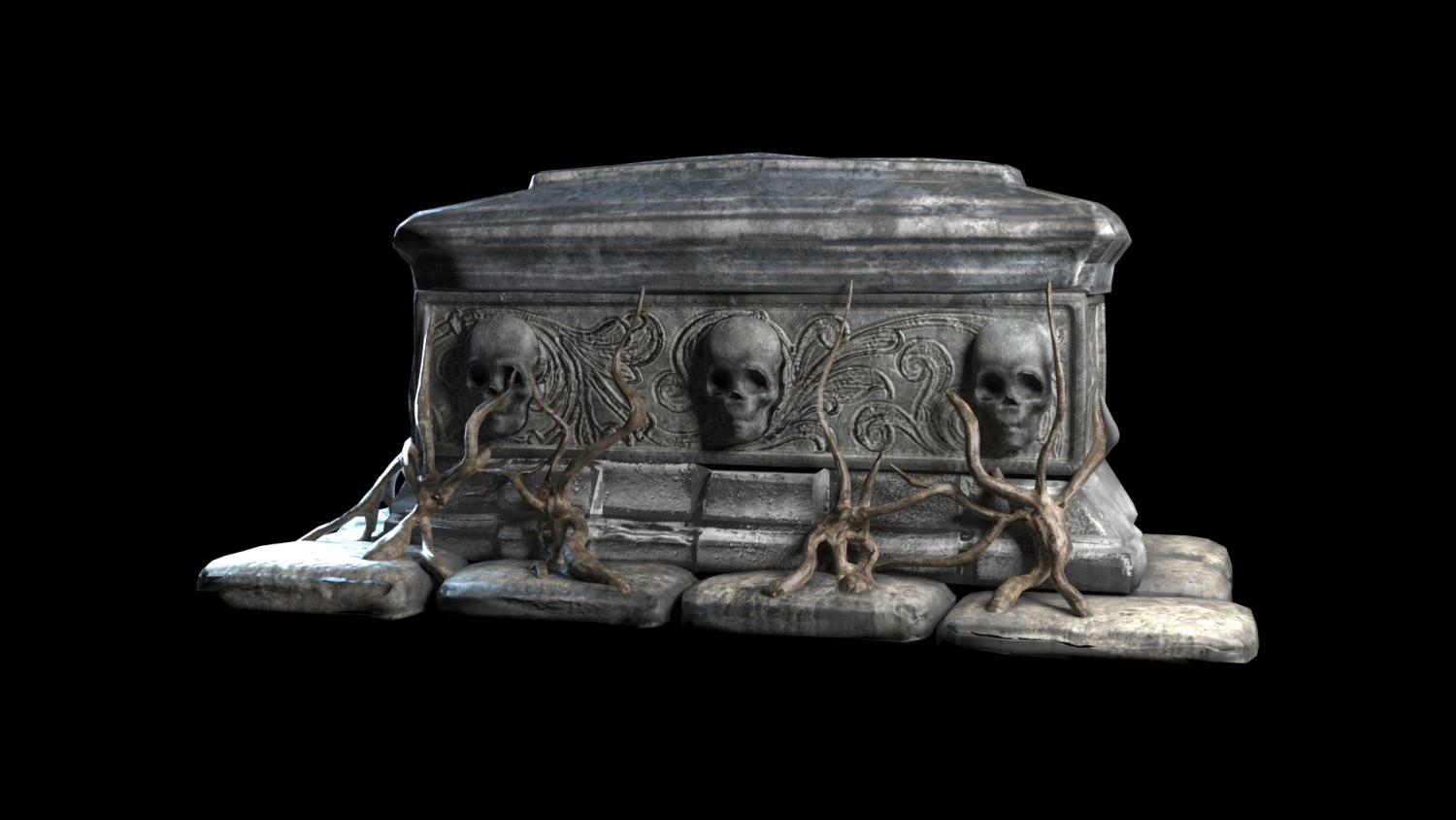 tomb evil 3D Model .c4d .max .obj .3ds .fbx .stl .blend