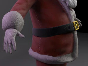 santa claus rigged low-poly 3D Model