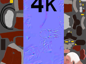 santa claus rigged low-poly 3D Model