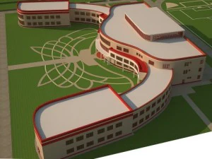 okul modeli 3D Model