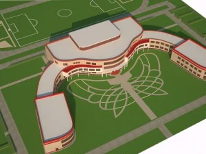 okul modeli 3D Model