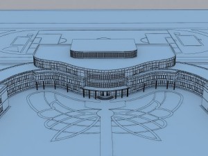 school model 3D मॉडल
