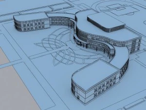 okul modeli 3D Model