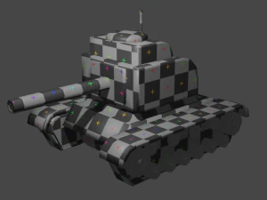 Military Tank Low poly 3D Model